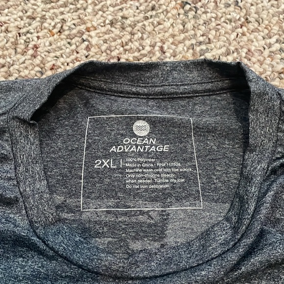 Ocean & Coast Men’s Gray Silky L/S Tee. EUC - Picture 3 of 4